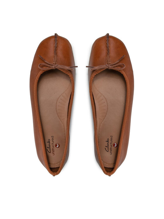 Clarks Балетки Clarks Freckle Ice 203529304 Коричневий