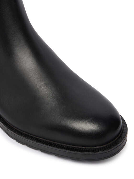 Tommy Hilfiger Īsie zābaki Tommy Hilfiger Cleated Hilifger W FM0FM05728 Melns