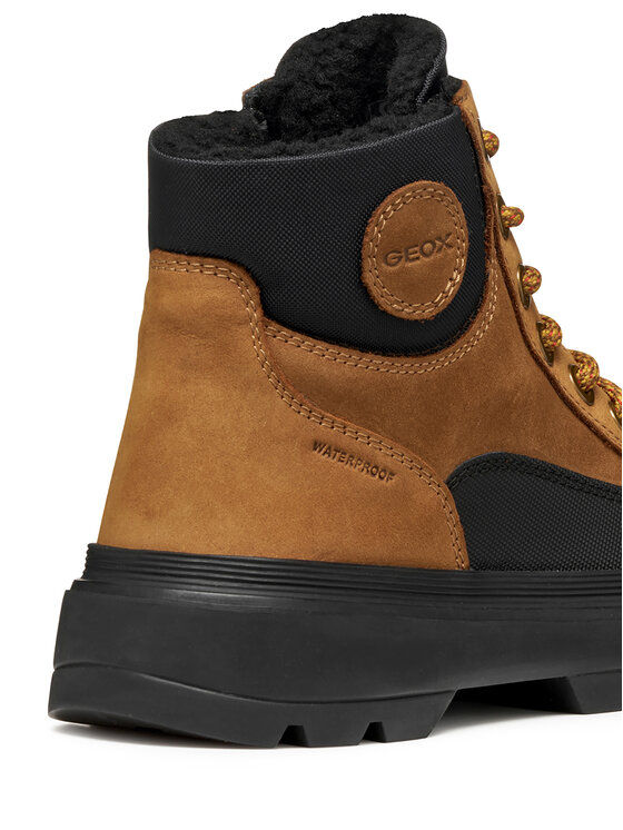 Geox Šnurovacia obuv Geox J Kiddartah Wpf J56MLB 032FU C0275 S Hnedá