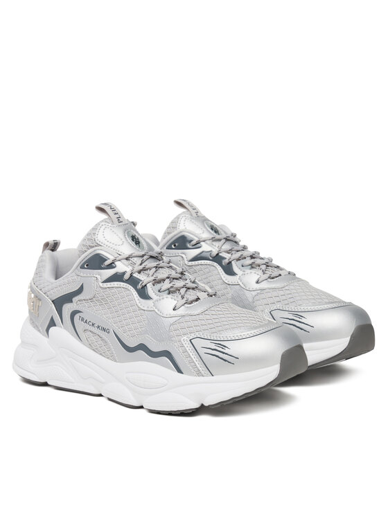 Plein Sport Sneakersy Plein Sport Track-King Mag FAES USC0843 STE003N Sivá