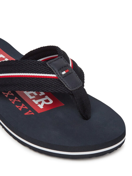 Tommy Hilfiger Japonki Tommy Hilfiger Corporate Hilfiger Beach FM0FM05436 Granatowy