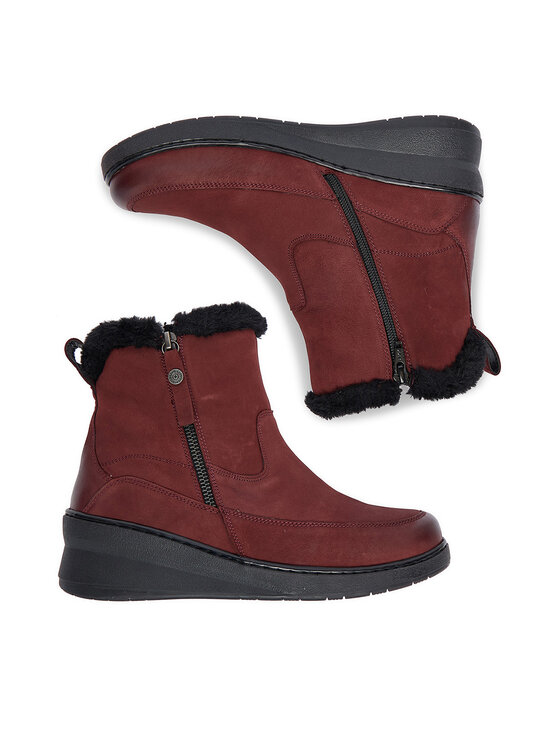 Go Soft Členková obuv Go Soft CEO-WI23-NUREN-01 Bordová