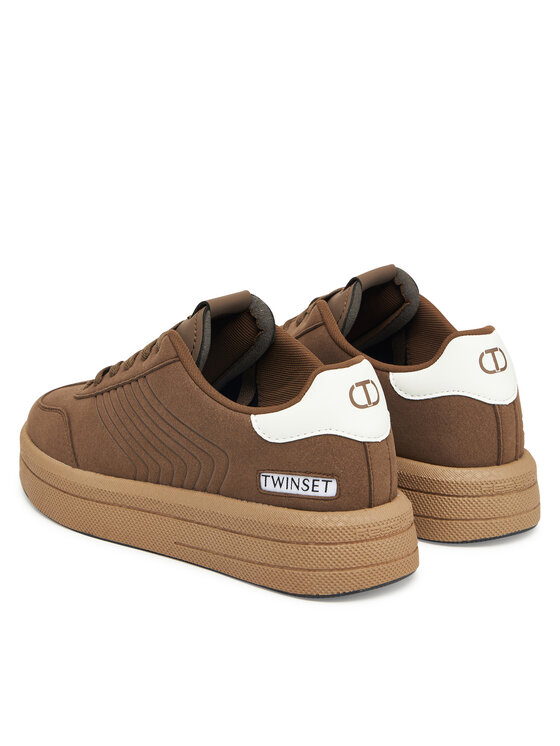TWINSET Sneakersy TWINSET 252TGT01E Hnedá