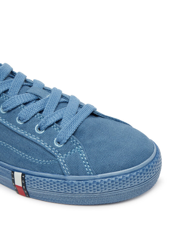 Tommy Jeans Tenisice Tommy Jeans Archive Vulc Y2K Washed Canvas EN0EN02957 Plava