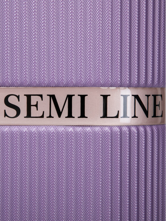 Semi Line Μεσαία Βαλίτσα Semi Line T5916-3 Μωβ
