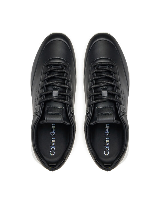Calvin Klein Сникърси Calvin Klein Runner Lace Up - Lth HW0HW02396 Черен