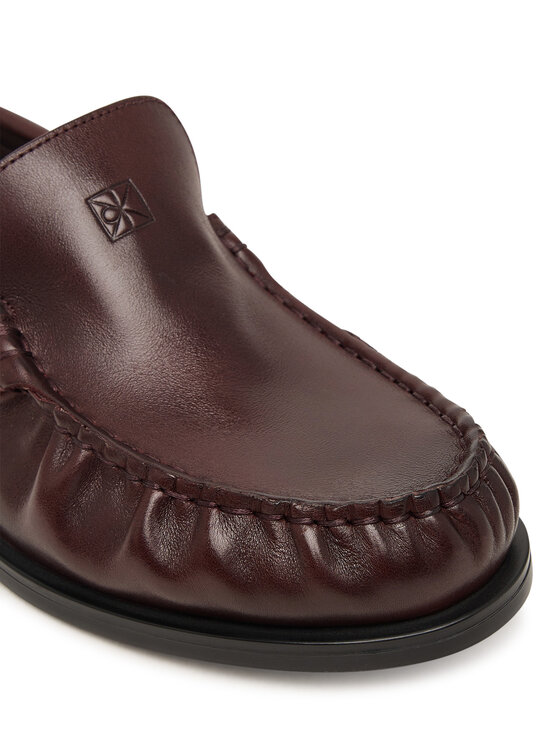 Calvin Klein Μοκασίνια Calvin Klein Round Essential Loafer Lth HW0HW03195 Καφέ