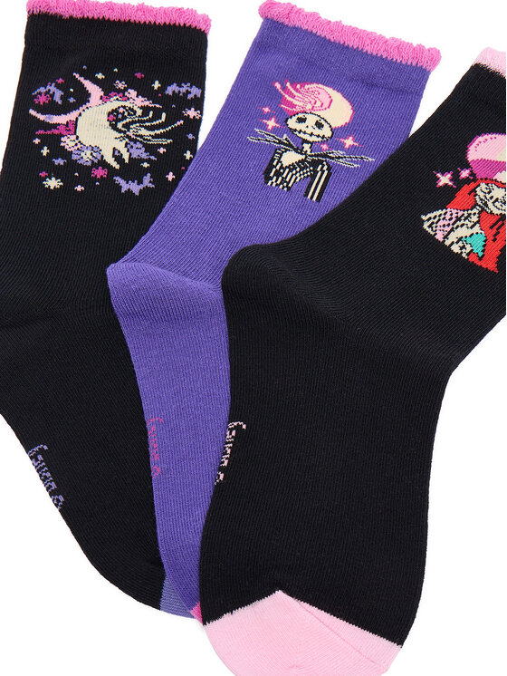 NIGHTMARE BEFORE CHRISTMAS Короткі шкарпетки NIGHTMARE BEFORE CHRISTMAS CEO-ACCCS-AW25-335NBC(3-PACK) Чорний