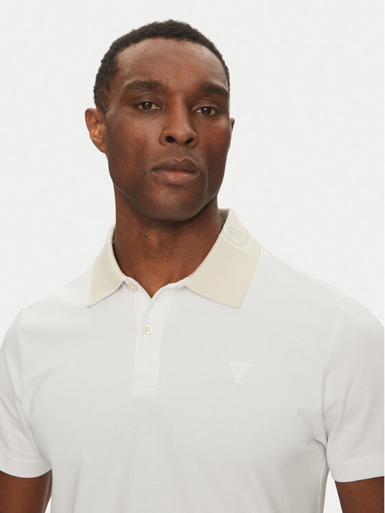Guess Guess Polo M5GP66 J1314 Λευκό Regular Fit