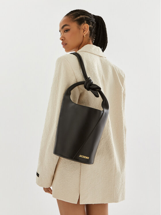 JACQUEMUS Batoh JACQUEMUS Le Petit Tourni 245BA366-3173 Černá