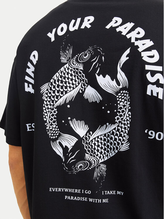Jack & Jones Jack & Jones Marškinėliai Charge 12269384 Juoda Relaxed Fit