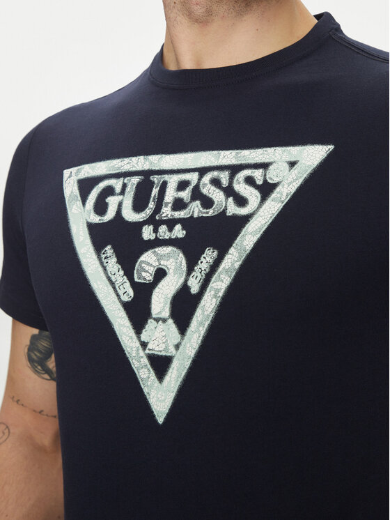 Guess Guess Футболка M5GI06I3Z14 Cиній Classic Fit