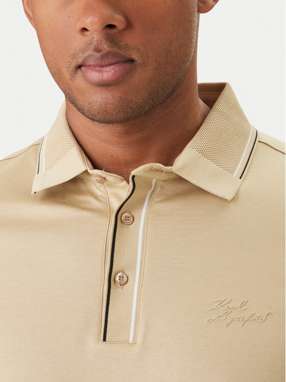 KARL LAGERFELD KARL LAGERFELD Polo 745002 562200 Beis Regular Fit