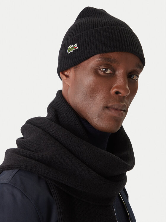 Lacoste Šalles un cepures komplekts Lacoste RB5385 Melns