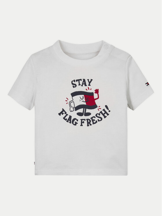 Tommy Hilfiger Tommy Hilfiger T-shirt Graphic KN0KN01964 Bianco Regular Fit