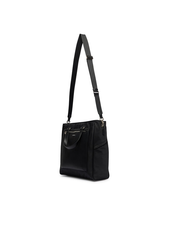 Calvin Klein Τσάντα Calvin Klein Ssnl Raised Logo Tote LV04D3502G Μαύρο