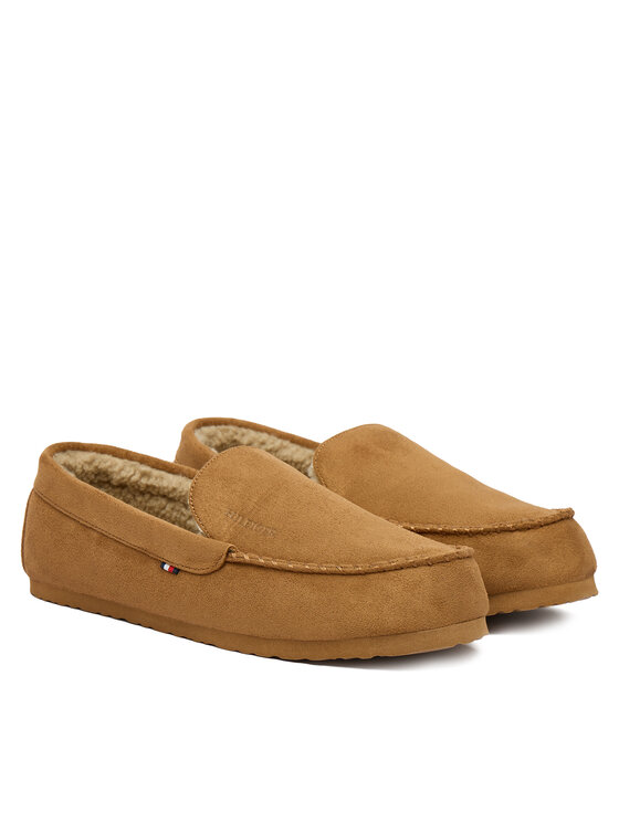 Tommy Hilfiger Papuče Tommy Hilfiger M Driver House FM0FM05617 Smeđa
