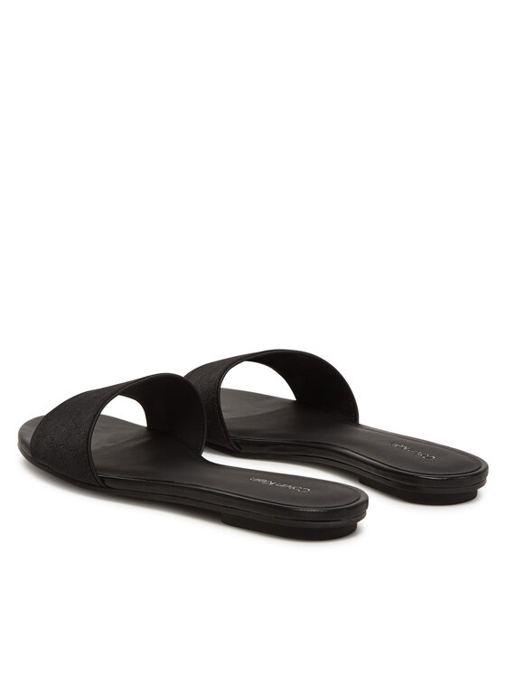 Calvin Klein Natikači Calvin Klein Flat Slide Jacq HW0HW02389 Črna