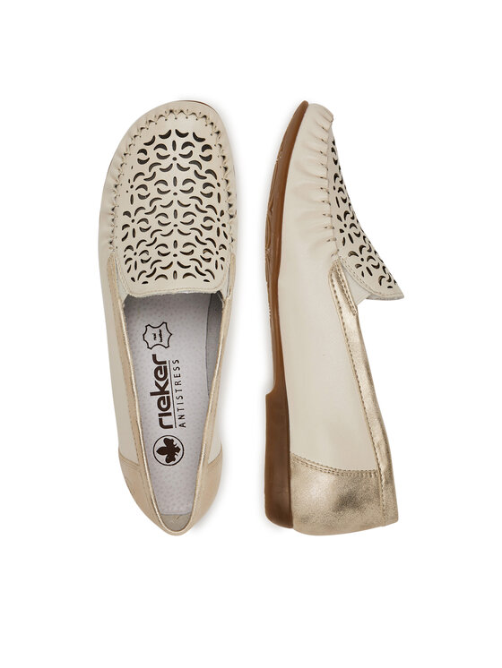 Rieker Mokasīni Rieker L6350-60 Bēšs