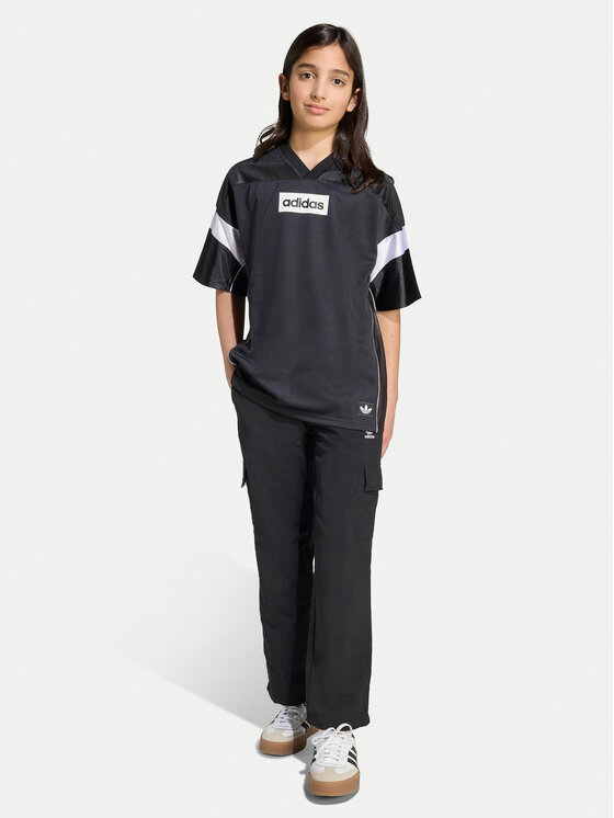 adidas adidas Футболка Jersey JX3880 Чорний Loose Fit