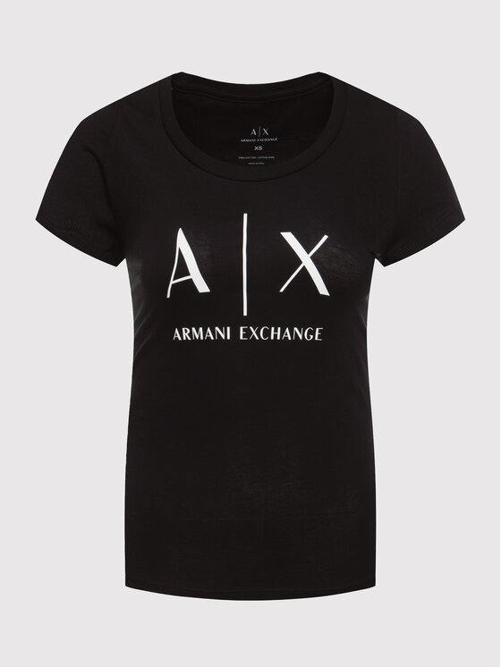 Armani Exchange Armani Exchange Футболка 8NYT70 YJ16Z 1200 Чорний Regular Fit
