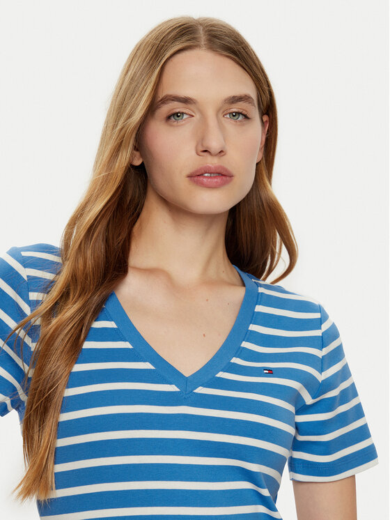 Tommy Hilfiger Tommy Hilfiger T-shirt New Cody WW0WW40584 Plava Slim Fit