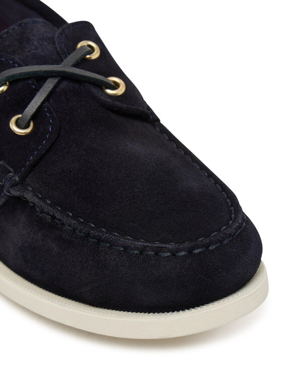 Tommy Hilfiger Mocasini Tommy Hilfiger Hilfiger Suede Boat Shoe FW0FW09338 Bleumarin