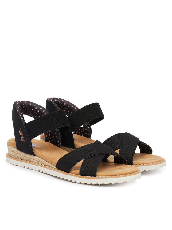 Skechers Босоніжки Skechers BOBS Desert Kiss - Golden Lily 114418/BLK Чорний