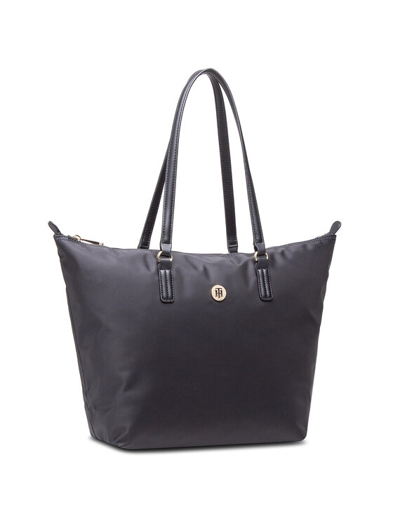 Tommy Hilfiger Torebka Tommy Hilfiger Poppy Tote AW0AW09696 Czarny