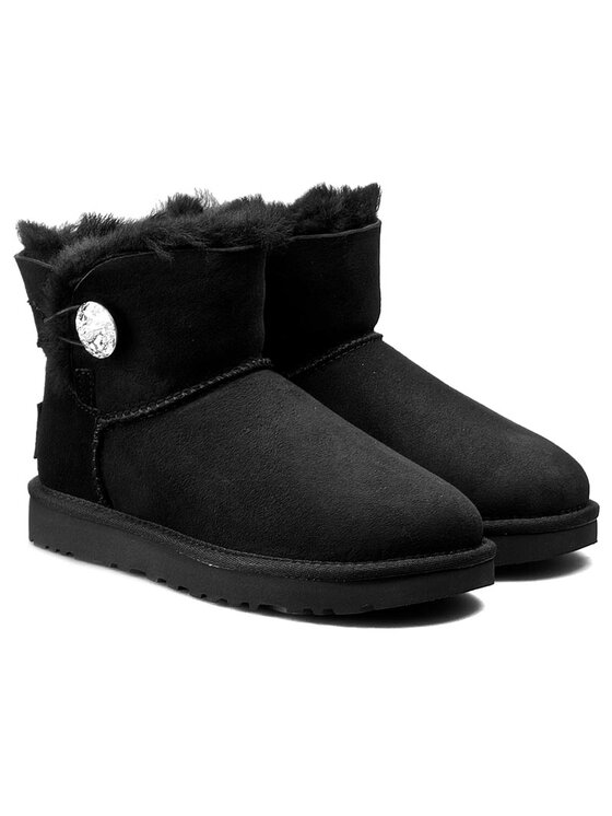 Ugg Снігоходи Ugg W Mini Bailey Button Bling 1016554 Чорний