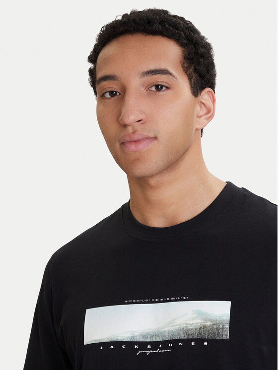 Jack & Jones Jack & Jones Camiseta Fusion 12289870 Negro Relaxed Fit