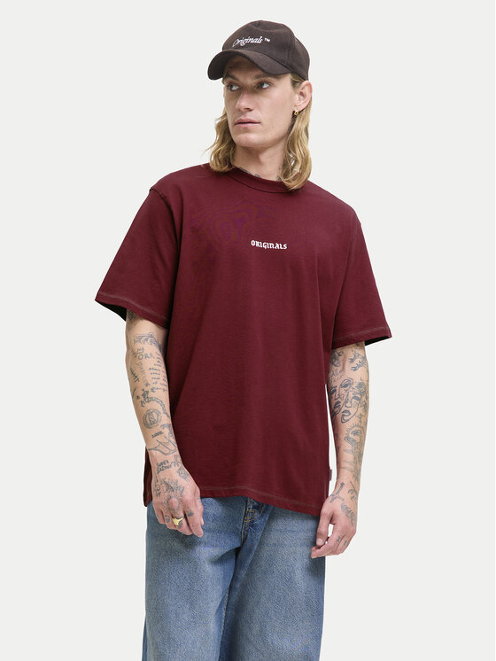 Jack & Jones Jack & Jones Camiseta Meadows Minimal 12283630 Rojo Loose Fit