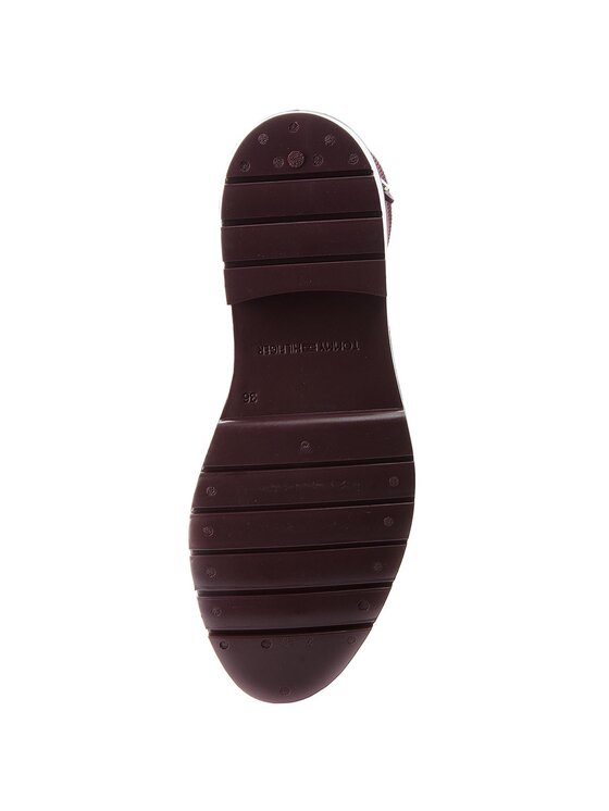 Tommy Hilfiger Gumicsizma Tommy Hilfiger Knitted Sock Rain Bo FW0FW03565 Bordó