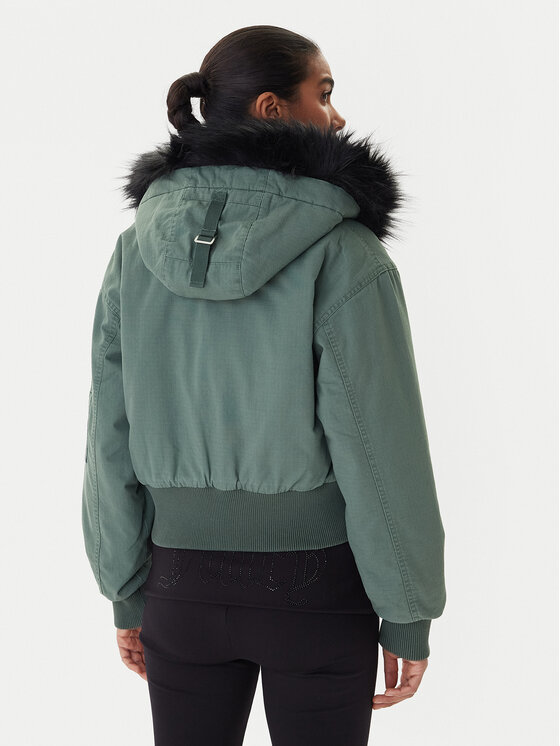 Juicy Couture Juicy Couture Cazadora bomber JCOIJ225553 Verde Regular Fit
