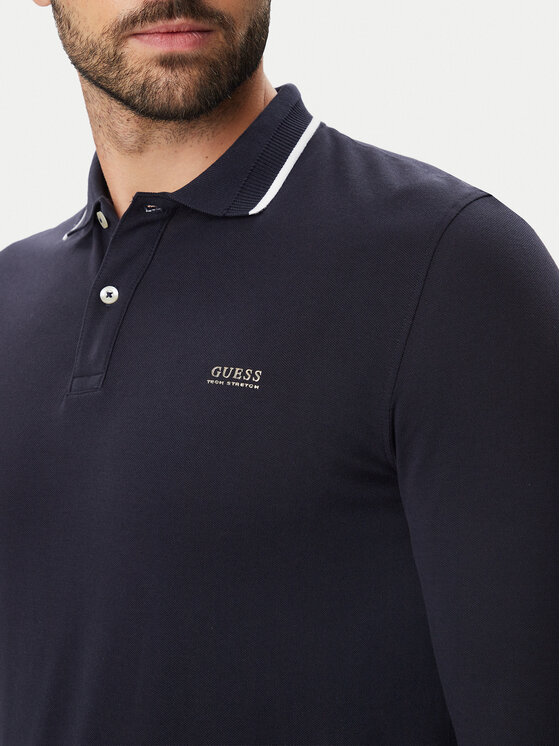 Guess Guess Polo M6BP07 K6195 Azul marino Regular Fit