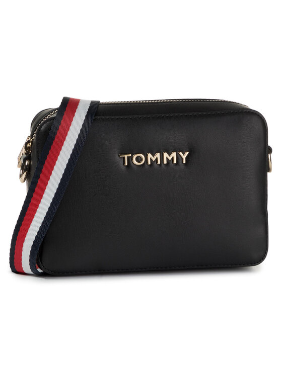 Tommy Hilfiger Borsetta Tommy Hilfiger Iconic Tommy Crossover Solid AW0AW07591 Nero