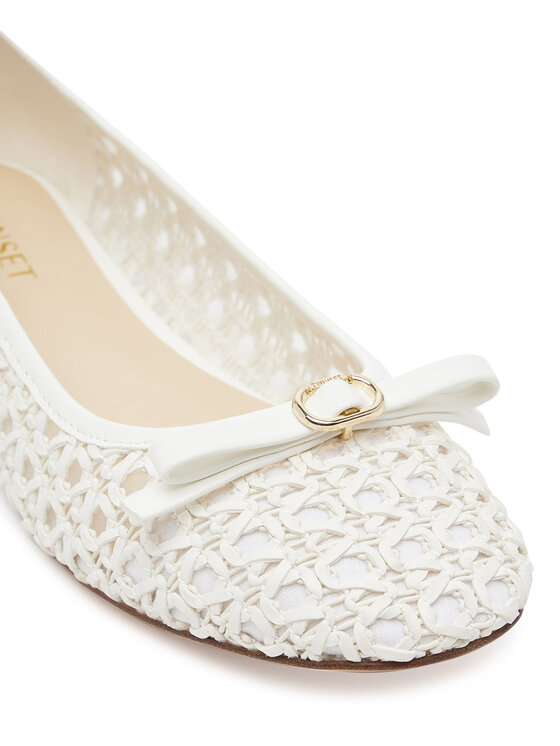 TWINSET Baleríny TWINSET 251TGT030 Biela