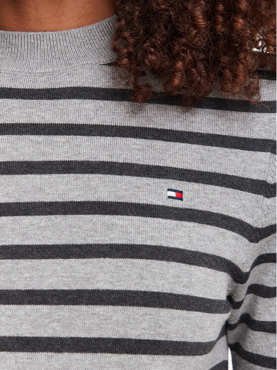 Tommy Hilfiger Tommy Hilfiger Camiseta WW0WW49705 Gris oscuro Slim Fit