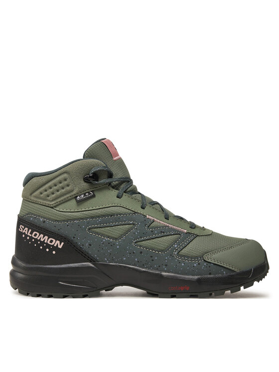 Salomon Botas de trekking Salomon Outway Mid Climasalomon™ Waterproof L47561700 Verde
