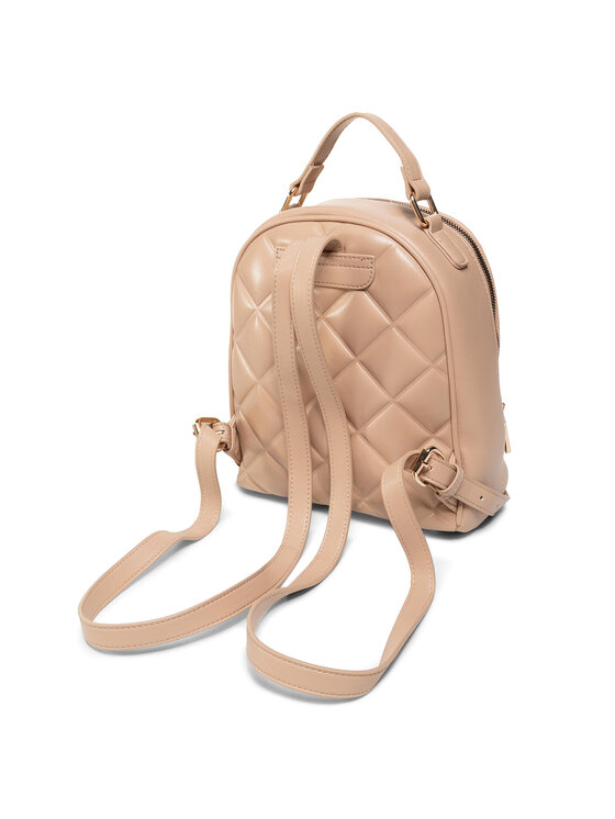 Quazi Beige Backpack Buy Quazi @ CCC Textured Flap Backpack With Scarf In Beige  main image 2