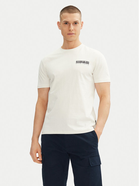 Napapijri Napapijri T-shirt S-Vignoni Back SS NP0A4ILXN1A1 Bianco Regular Fit