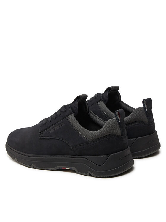Tommy Hilfiger Tenisice Tommy Hilfiger Nubuck Mix Hybrid Shoe FM0FM05092 Crna