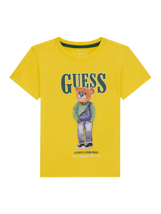 Guess Guess Camiseta N6RI05 K8HM4 Amarillo Regular Fit