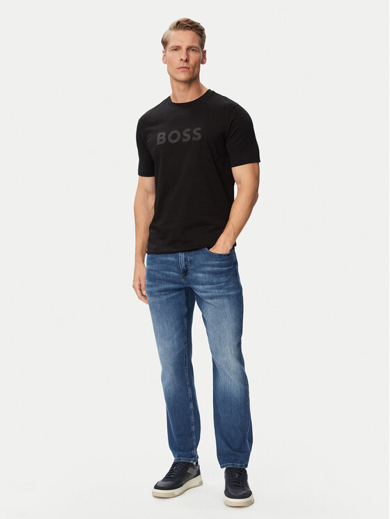 BOSS BOSS Camiseta Logo 50566504 Negro Regular Fit