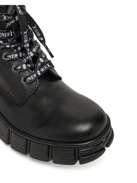 NEW ROCK Šnurovacia obuv NEW ROCK M-WALL084NP-C8 Čierna