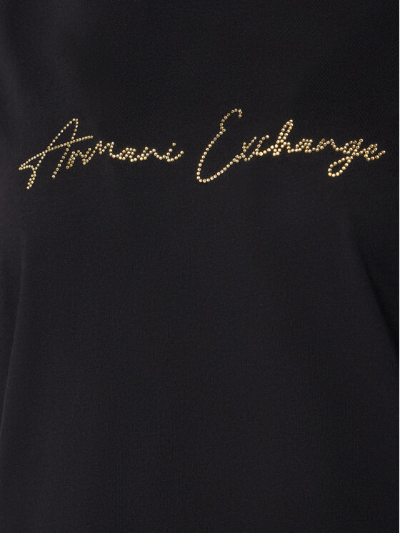 Armani Exchange Armani Exchange Póló XW001457 AF10356 MC021 Fekete Regular Fit