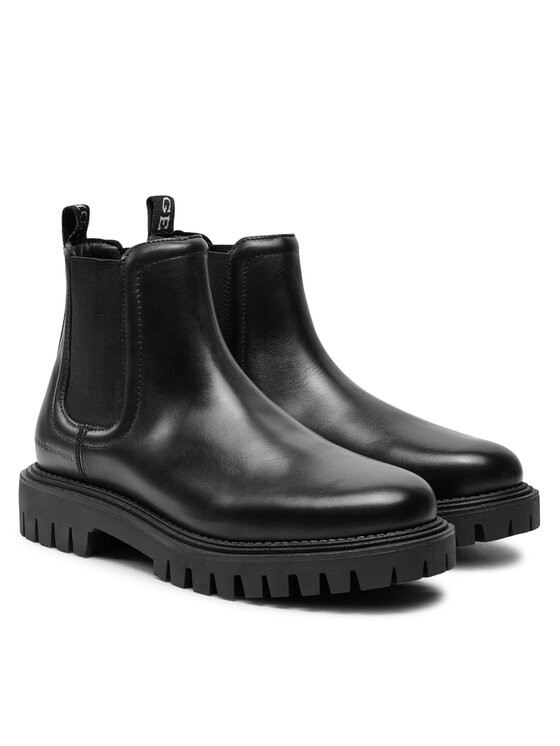 Tommy Hilfiger Štibletai Tommy Hilfiger Chunky FM0FM05197 Juoda