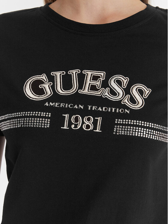Guess Guess Camiseta V6RI16 I3Z14 Negro Regular Fit