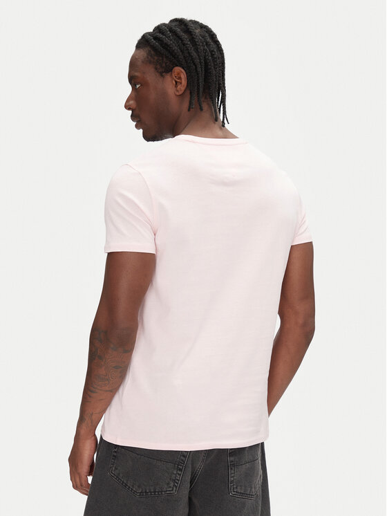 Tommy Jeans Tommy Jeans Majica DM0DM04411 Roza Slim Fit