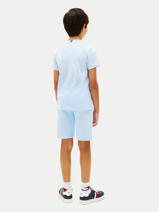 Tommy Hilfiger Tommy Hilfiger Camiseta Essential Logo KB0KB09666 Azul claro Regular Fit